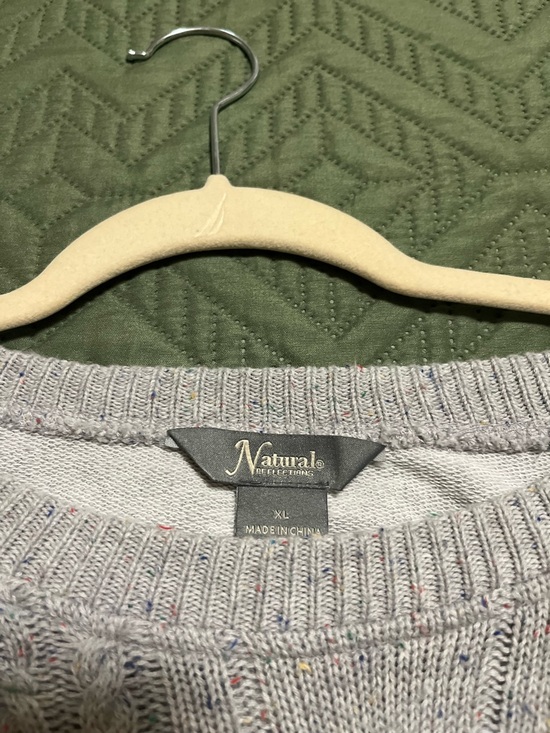 Cozy Cable-Knit Crewneck Sweater Set - Light Gray - Picture 2 of 4